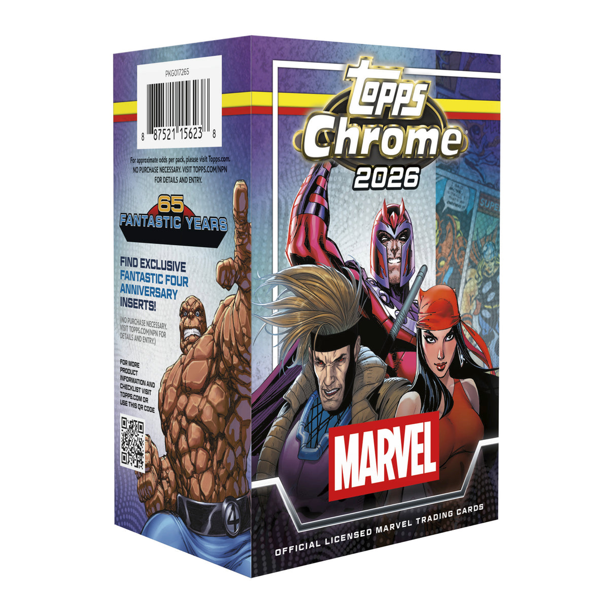 ​【シリアルあり】Topps Chrome 2026 Marvel 6枚セット 2026 Topps Marvel Comics Chrome Value Box