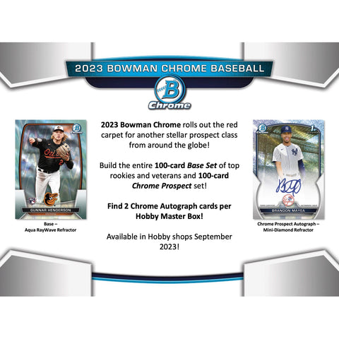 2023 Bowman Chrome Baseball Hobby