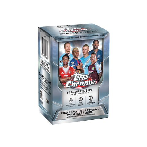2025-26 Topps UEFA Club Competitions Chrome Soccer Value Box
