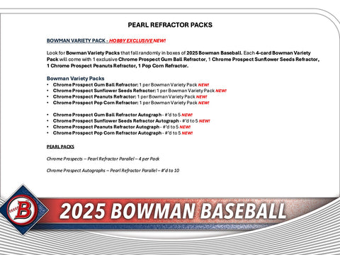2025 Bowman Baseball Hobby Box