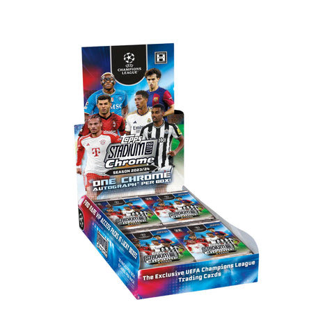 2023-24 Topps Stadium Club Chrome UEFA Club Competitions Hobby Box