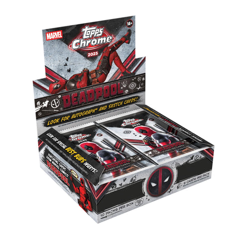 2025 Topps Chrome Marvel Deadpool Hobby Case