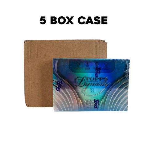 2024-25 Topps UEFA Champions League Dynasty Soccer Hobby 5 Box Case