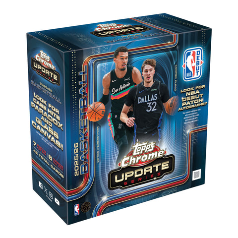 2025-26 Topps Chrome Update Series Basketball Mega Box PRESALE 8/6