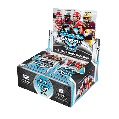 2025 Bowman Chrome University Football Jumbo Box 10/31
