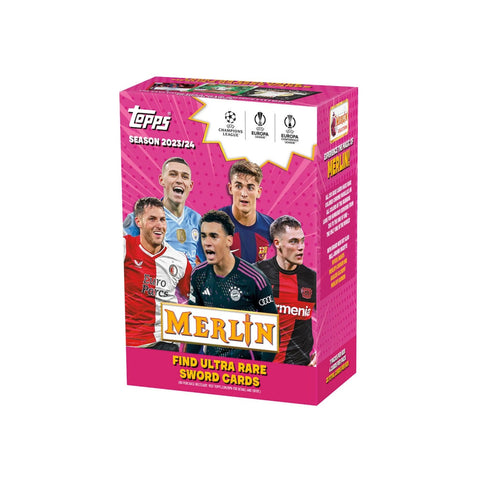 2023-24 Topps UEFA Club Competitions Merlin Chrome Soccer Blaster Box