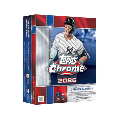 2026 Topps Chrome Baseball Mega Box PRESALE 8/5