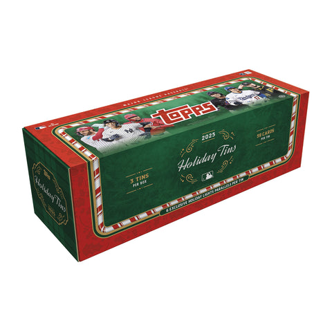 2025 Topps Holiday Baseball 3 Tin Box 10/27 PRESALE