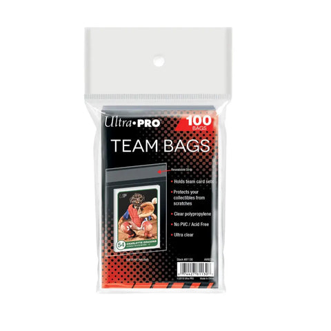 Ultra Pro Team Bags Resealable Sleeves (100ct) - Supplies